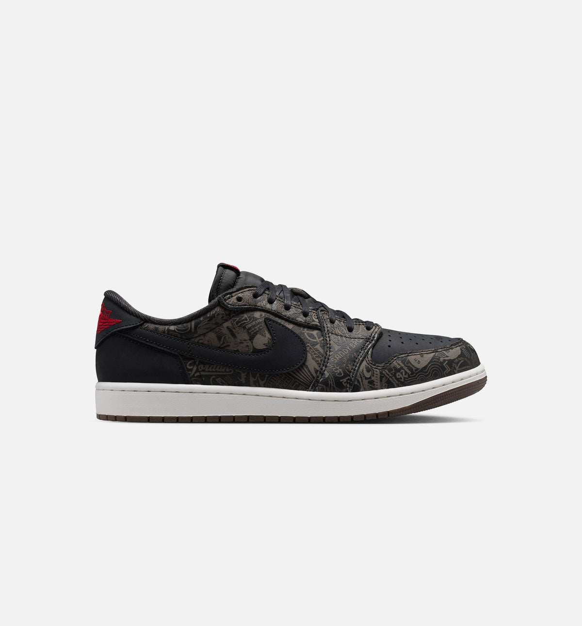 Air Jordan 1 Retro Low OG Laser Black/Varsity Red Men's Shoes