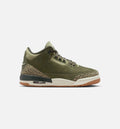 Air Jordan 3 Retro Medium Olive Grade School Sneakers