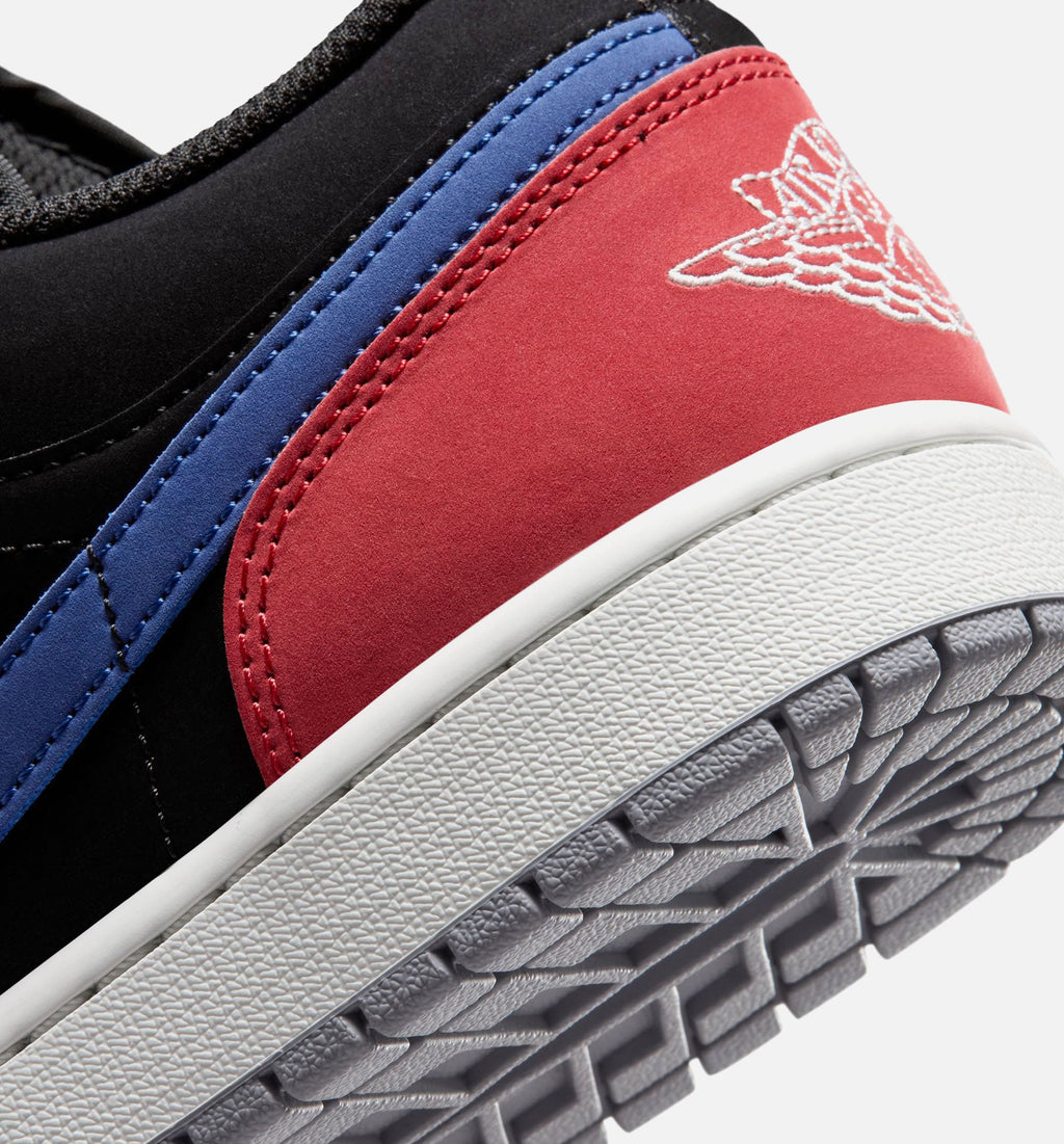 Air Jordan 1 Low Men's Sneakers - Black/True Blue/Red
