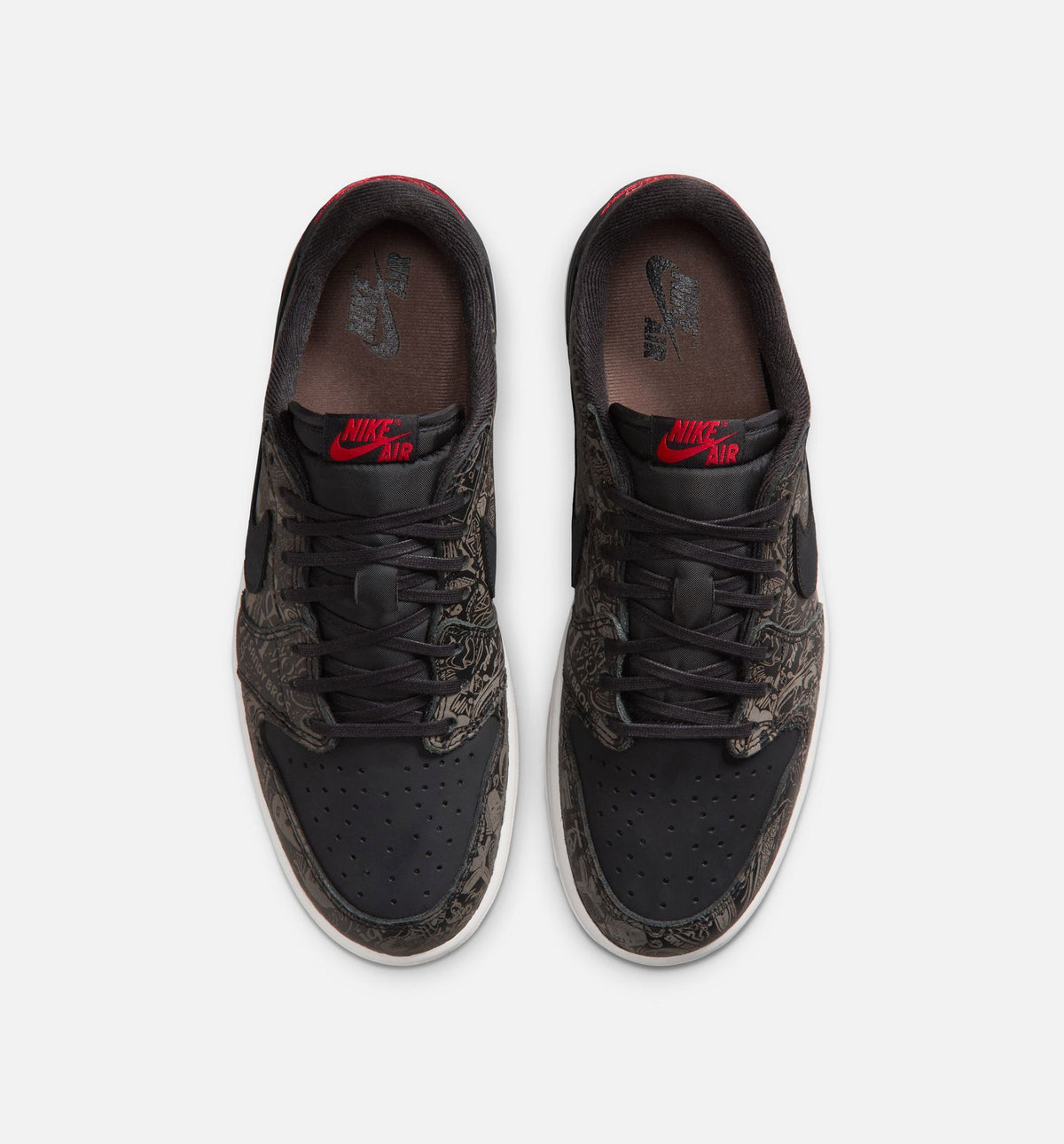 Air Jordan 1 Retro Low OG Laser Black/Varsity Red Men's Shoes