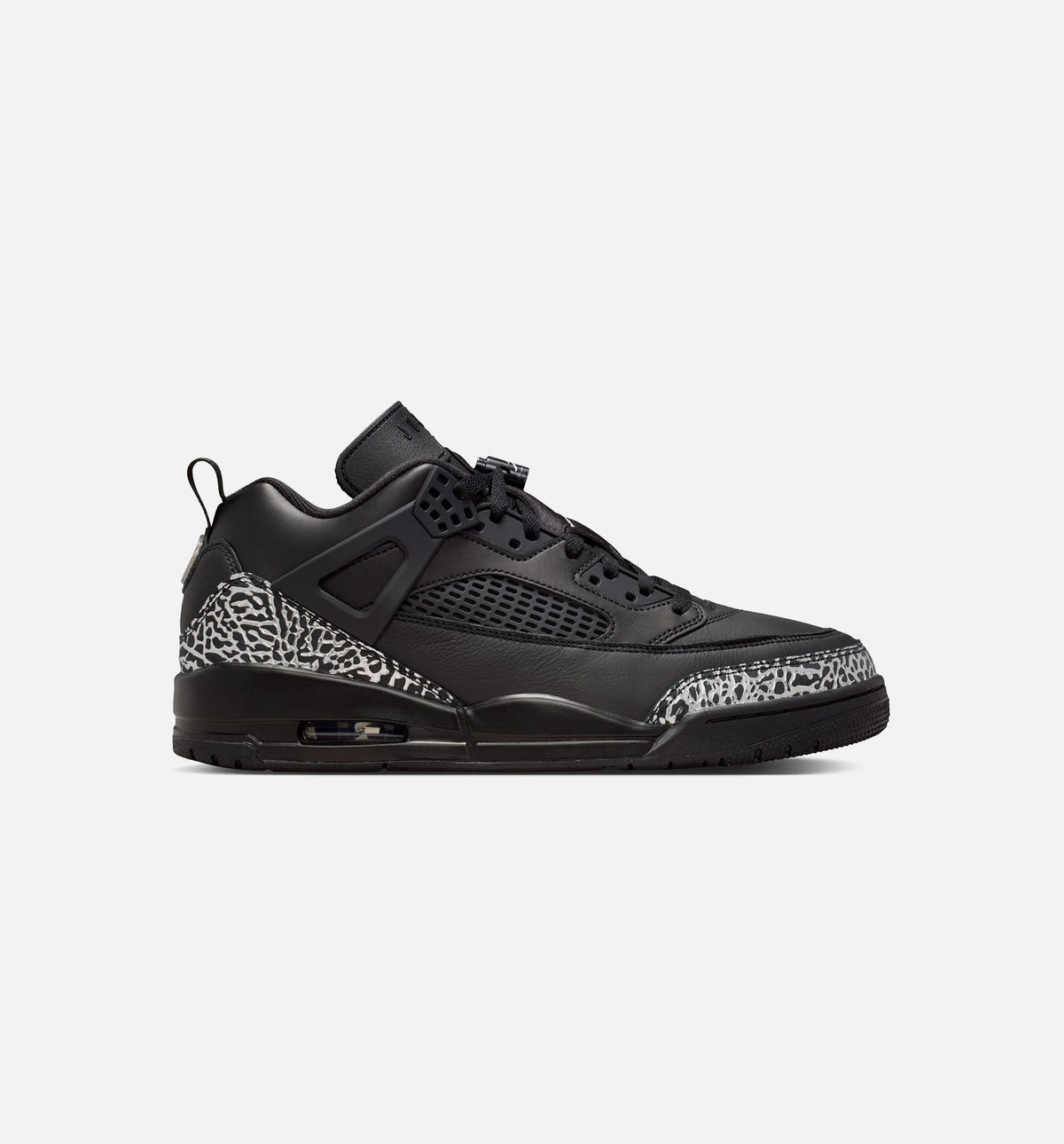 Spizike Low Black/Metallic Silver Men's Basketball Shoes