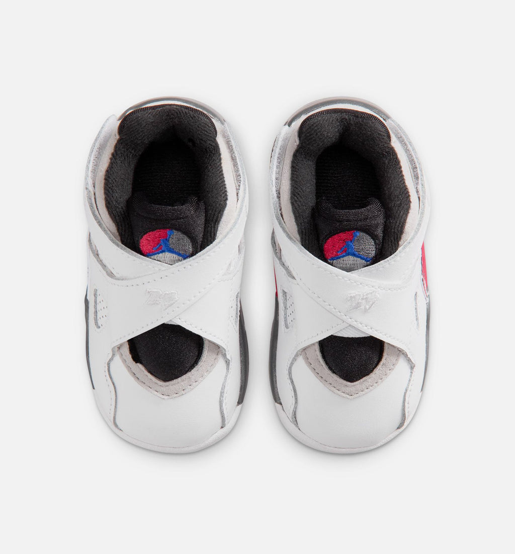 Air Jordan 8 Retro White & True Red Infant & Toddler Shoes
