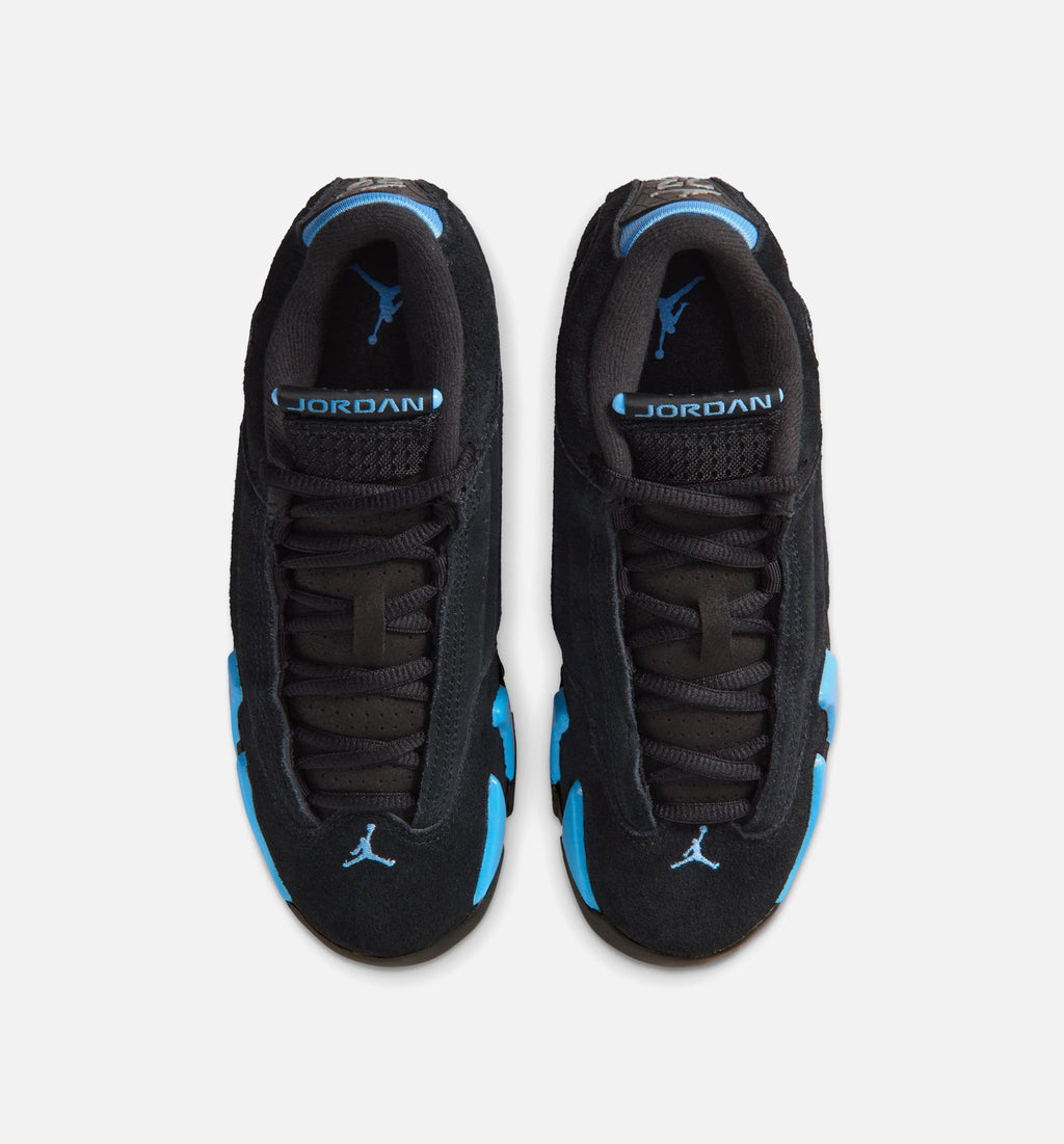 Air Jordan 14 Retro Black/University Blue Grade School Sneakers