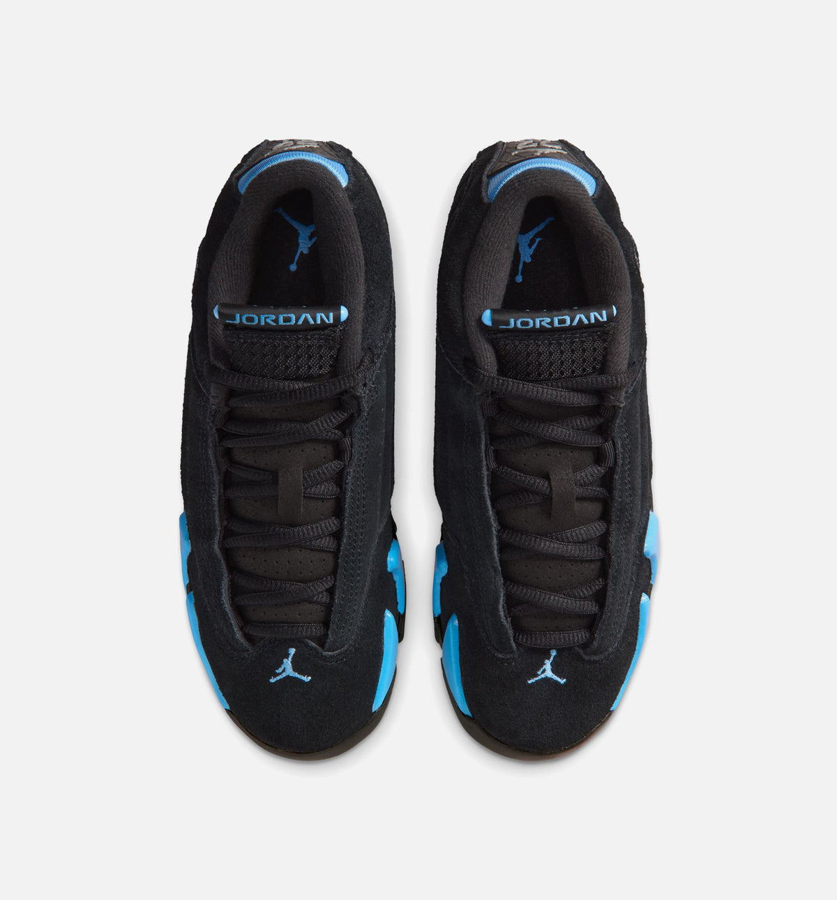 Air Jordan 14 Retro Black/University Blue Grade School Sneakers