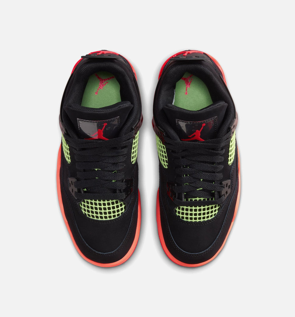 Air Jordan 4 Retro Black Infrared 23 Grade School Sneakers