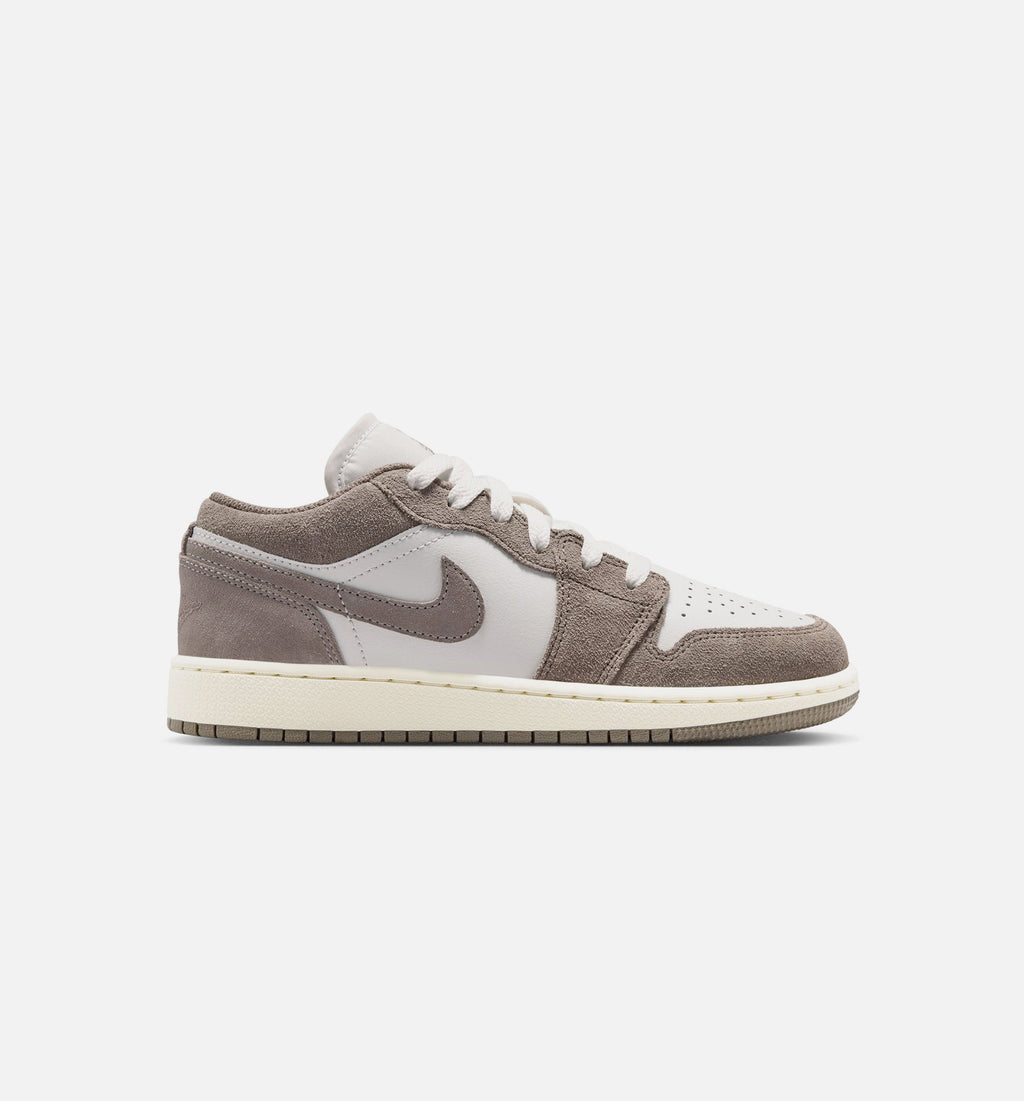 Air Jordan 1 Low Grade School Sneakers - Olive Grey