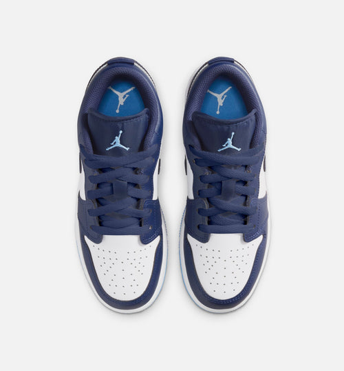 Air Jordan 1 Low Grade School Sneakers - Midnight Navy