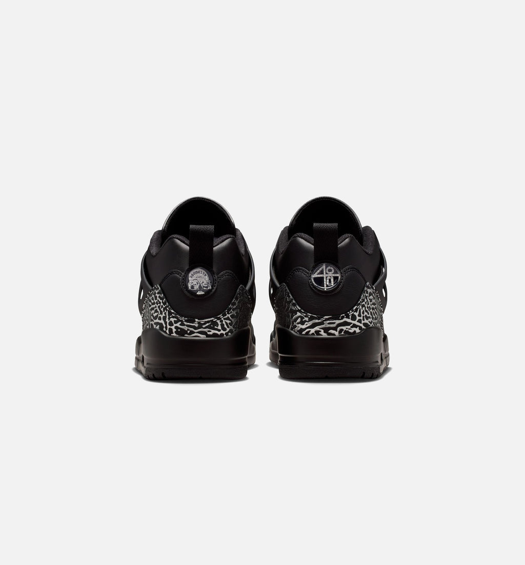 Spizike Low Black/Metallic Silver Men's Basketball Shoes