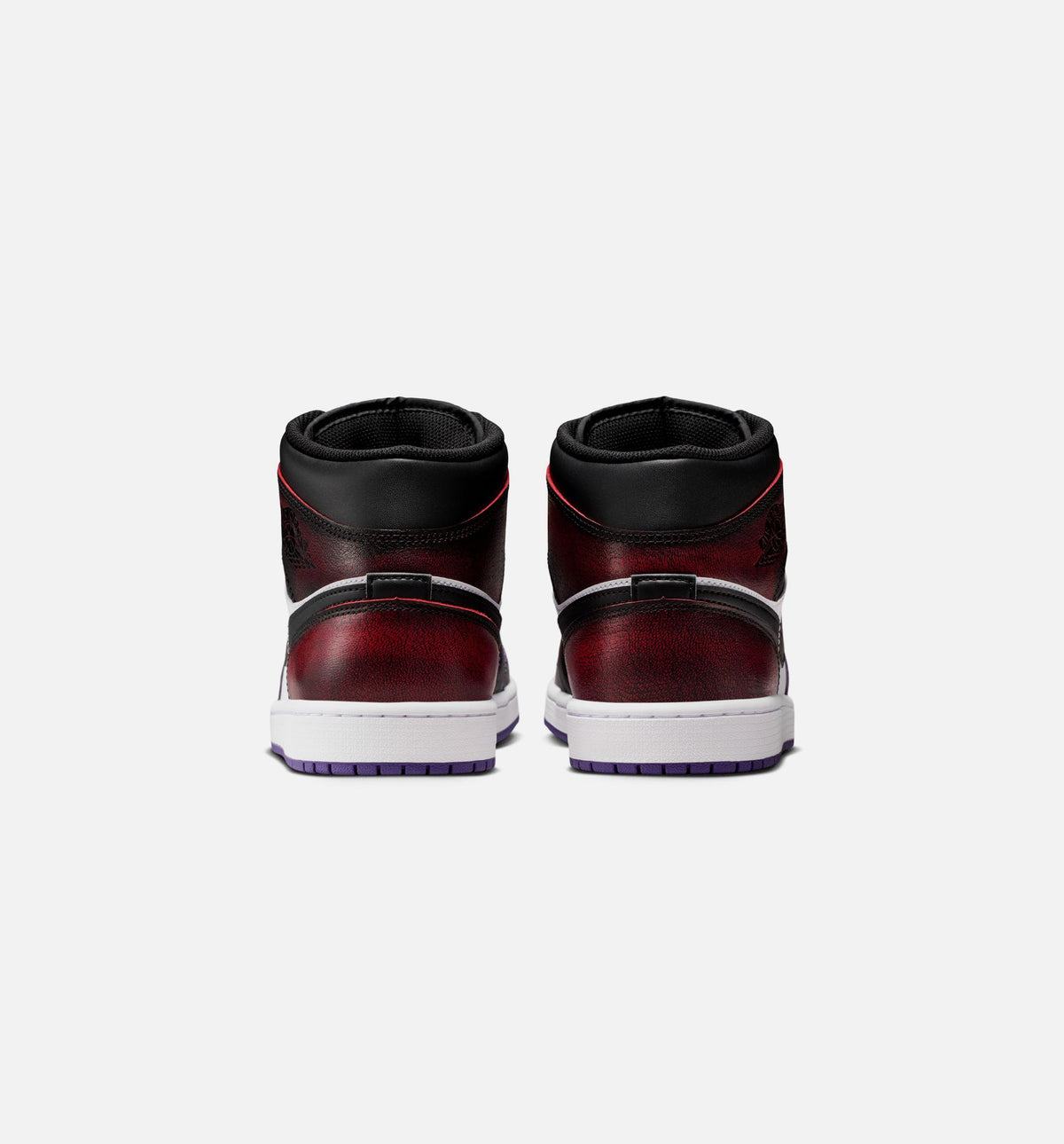 Air Jordan 1 Mid SE Men's Sneakers - True Red/Court Purple