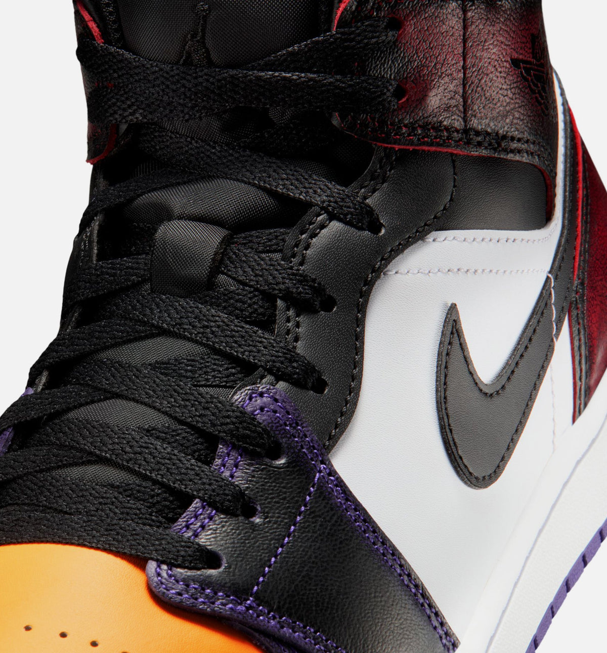 Air Jordan 1 Mid SE Men's Sneakers - True Red/Court Purple