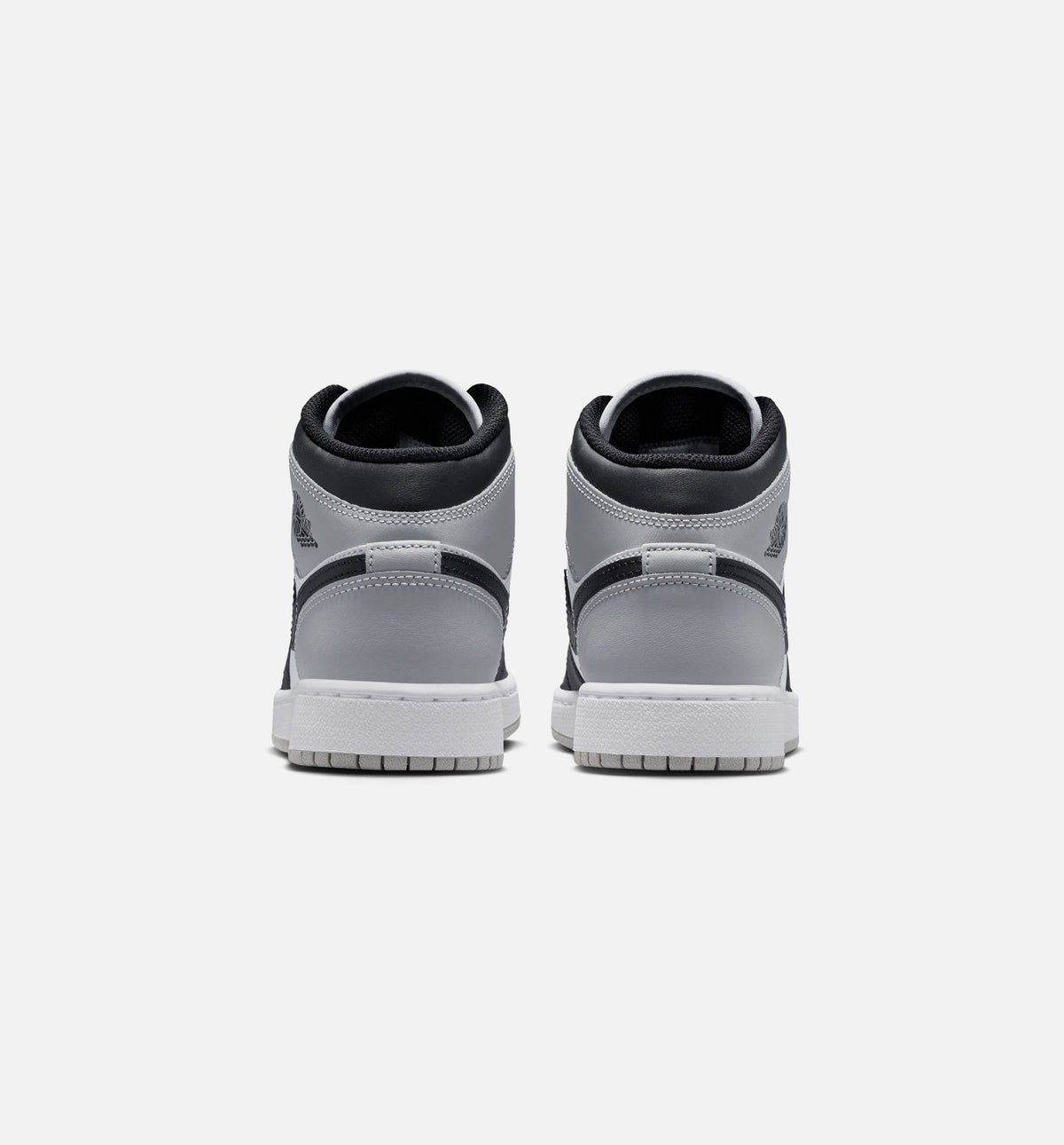 Air Jordan 1 Mid Grade School Sneakers - Light Smoke Grey