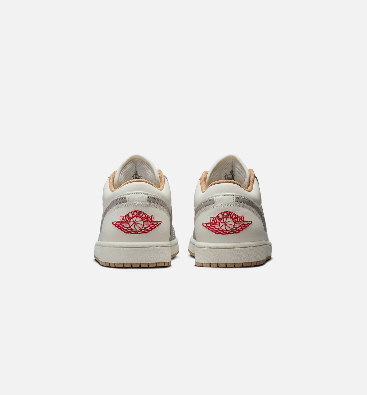 Air Jordan 1 Low Men's Sneakers - Sail/Fire Red