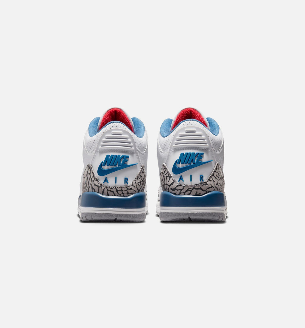Air Jordan 3 Retro OG True Blue Grade School Sneakers