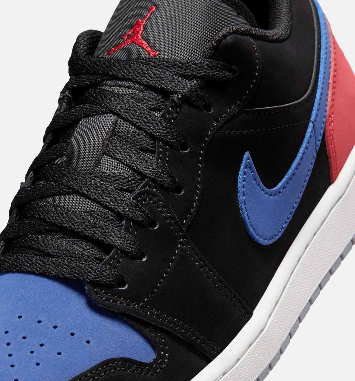 Air Jordan 1 Low Men's Sneakers - Black/True Blue/Red