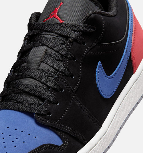 Air Jordan 1 Low Men's Sneakers - Black/True Blue/Red