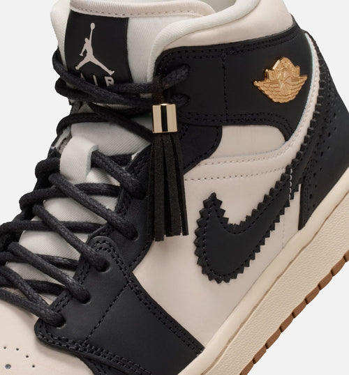 Air Jordan 1 Mid SE Women's Sneakers - Off-Noir/Chalk